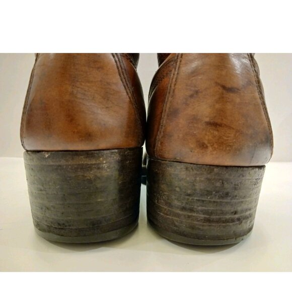 FRYE Black Label Rare Vintage Made In USA Equestrian Boots Women's Size 7 D Wide - Picture 16 of 16